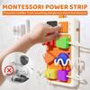 Montessori Early Educational Toys Sensory Plug Outlet for Toddlers Busy Board with Light & Sounds Airplane Car Travel Toys Gift