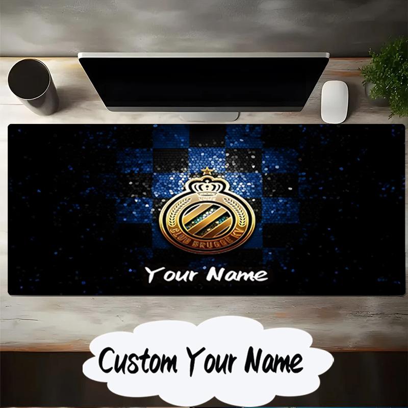 Custom Name Mouse Pad Golden Club Atletico Emblem Mouse Pad, Gaming Mouse Pad, Keyboard Pad, Desk Decor for Computer Notebook Fan Birthday Gift