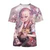 Camiseta Estampada Soldado Blindado para Homens Samurai Japonês Estampa 3D Camisetas de Verão Casuais Manga Curta Soltas Gola Redonda Tops Camisetas