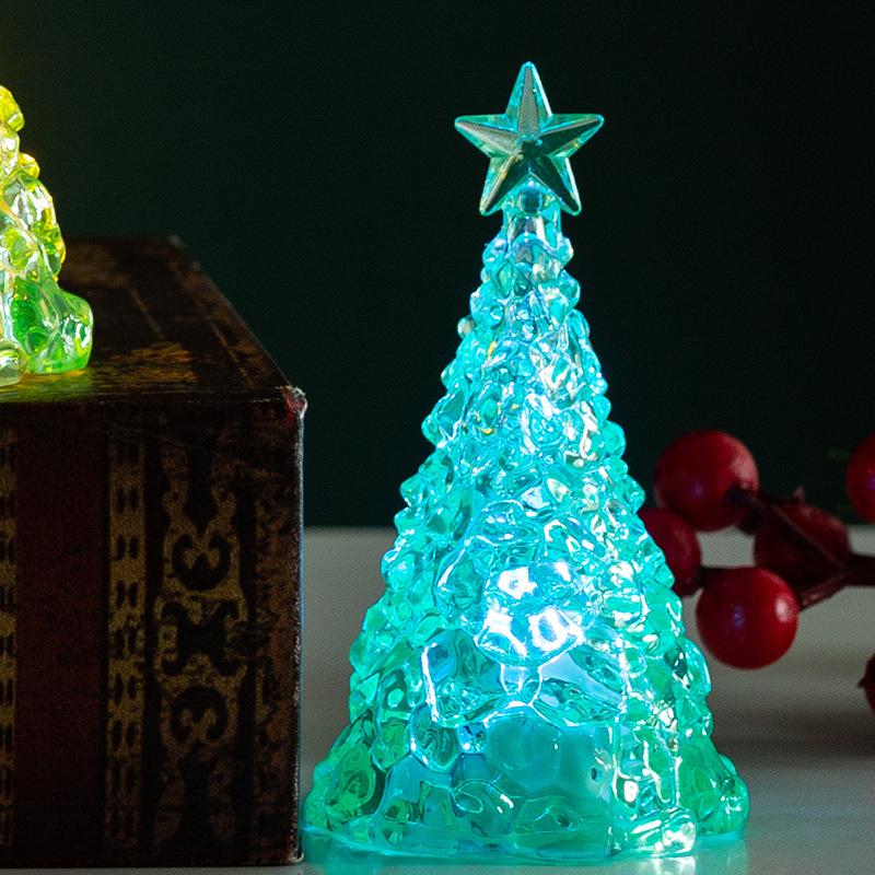 Christmas Crystal Tree Night Light - Children's Gift & Holiday Decoration