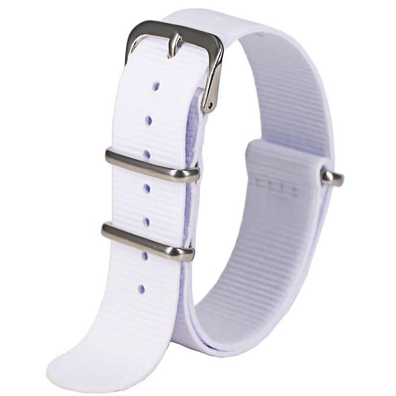 Sport Nylon Watch Band for Women&Men Watch Strap 18mm 20mm 22mm Army Sport Strap Fabric Nylon Watchband Buckle Belt