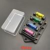 4/6/8/10 Way Car Fuse Box Car Fuse Holder Car Truck Auto Blade Fuse Box with 4/6/8/12 Fuses for 12V 24V ATO Standard Circuit Fuses4