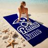Personalized Rams Helmet Print Beach Towel Microfiber Beach Towel Thin Absorbent for Beach Swimming Yoga Bath Sports. 0910359