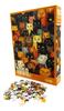 Puzzle 1000 Elementów - Kolorowe Koty - 70×50 Cm - Dla Miłośników Zwierząt 14+
