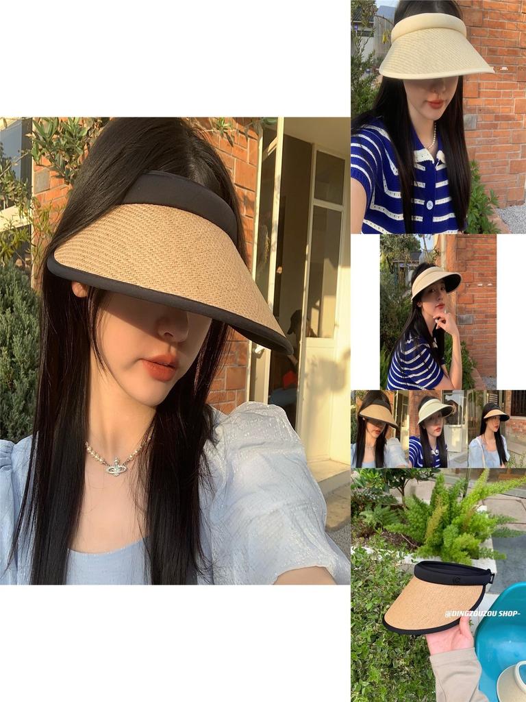 Versatile Women's Straw Hat For All Seasons With Uv Protection And Breathable Design