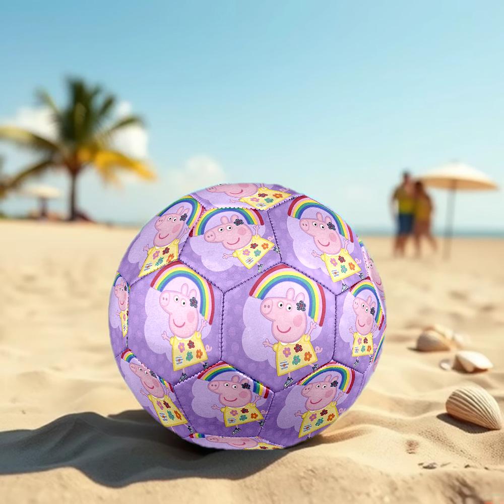 Peppa Pig Print Size 5 Soccer Ball, Standard Match Football for Sports Game and Team Practice, Ideal Gift for Soccer Fans