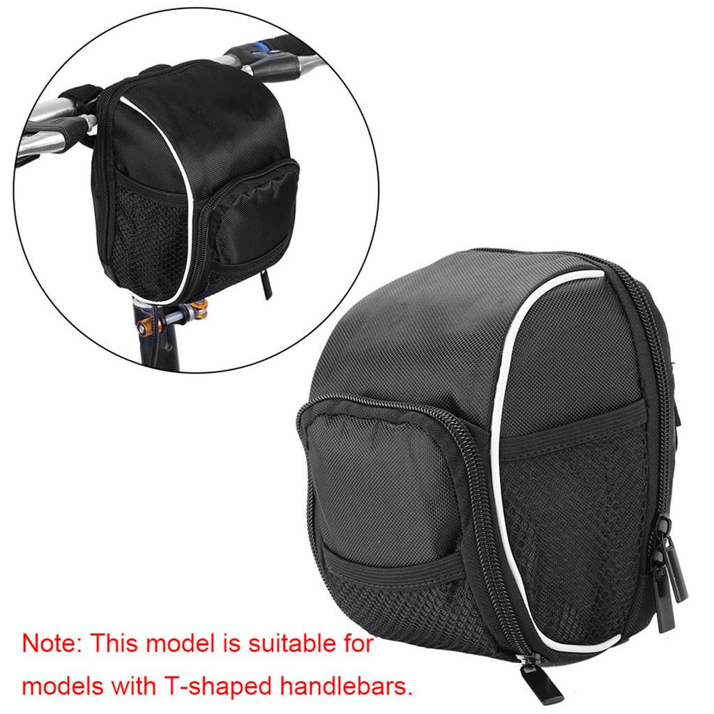 Black Multi Function Quick Release Bicycle Cycling Front Frame Tube Handlebar Bag Pouch