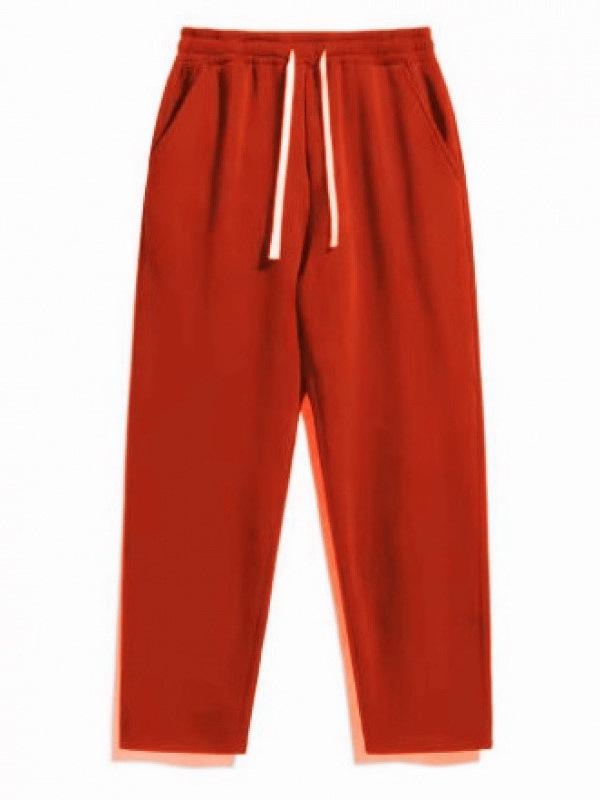 Europäische & Amerikanische Damen Plus Samt Locker Hohe Taille Einfarbig Jogginghose - Herbst/Winter Kollektion 2025