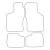 [Blm]Op025 Black - Set Of Velour Floor Mats To Fit Opel Calibra 1990-1997 - Black Trim