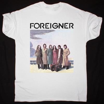 Ρετρό 1977 Μπλουζάκι Μπάντας Foreigner Κοντομάνικο Λευκό Unisex S-2345XL Unisex T-Shirt