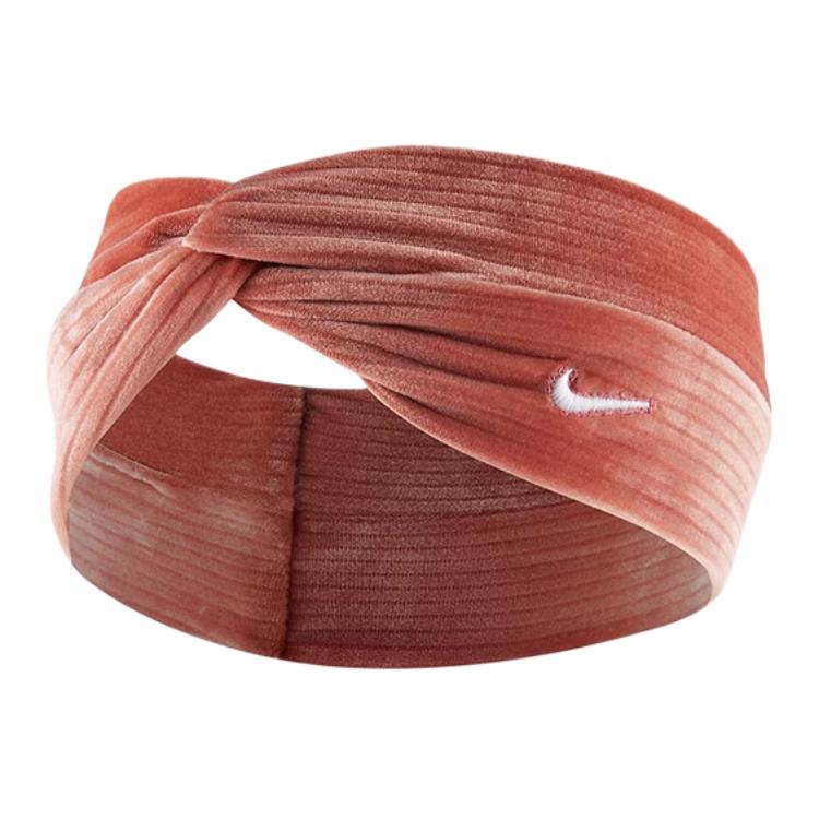 Nike Fashion Sports Logo Design Polyester Headband Unisex accessories Light-Brown Red DX7054-613 Light Brown Red