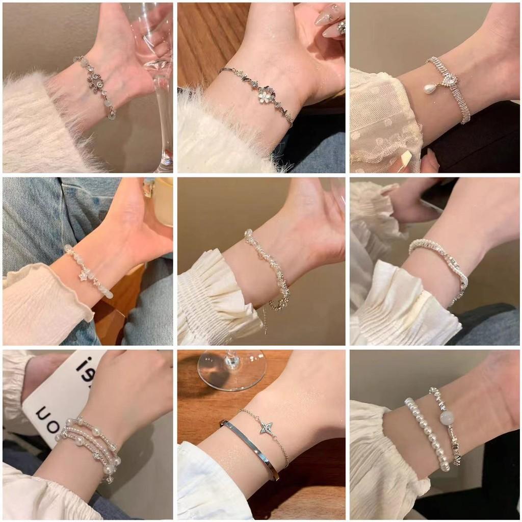 Fragment Silver Refined Pearl Bracelet For Women Timeless Fashion Accessory