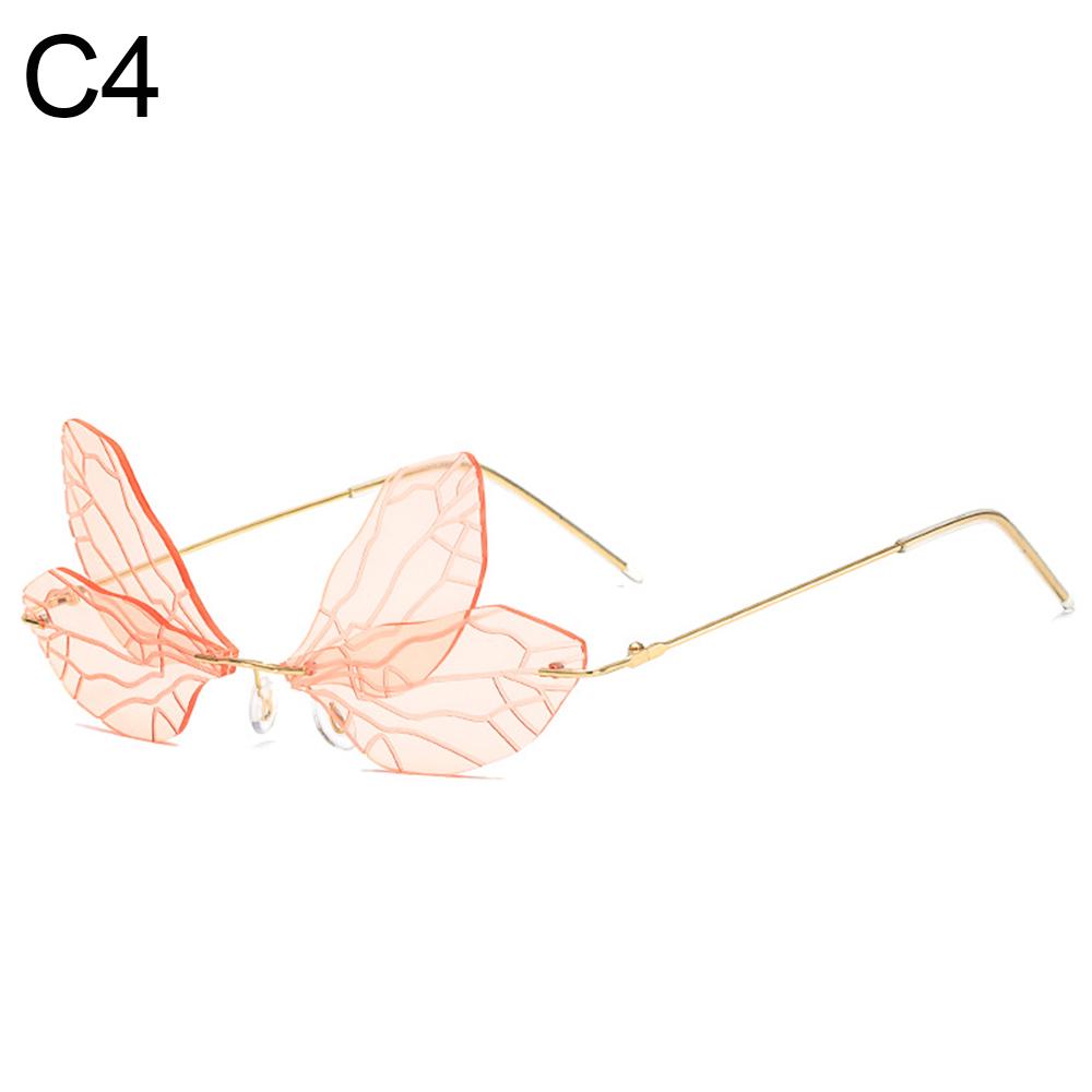 Luxury Frameless Dragon Phoenix Fire Shape Flame Rimless Fashion Sunglasses Narrow Sunglasses UV 400 Streetwear Trending Eyewear