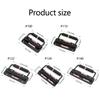 Black Spring Loading Cupboard Handles Foldable Iron Hardware Space Saving Solution Smooth Grip 6pcs for Kitchen Bathroom