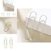 Elegant Statement U-shaped Pearl Safety Pin Earrings Modern Alloy Ear Jewelry