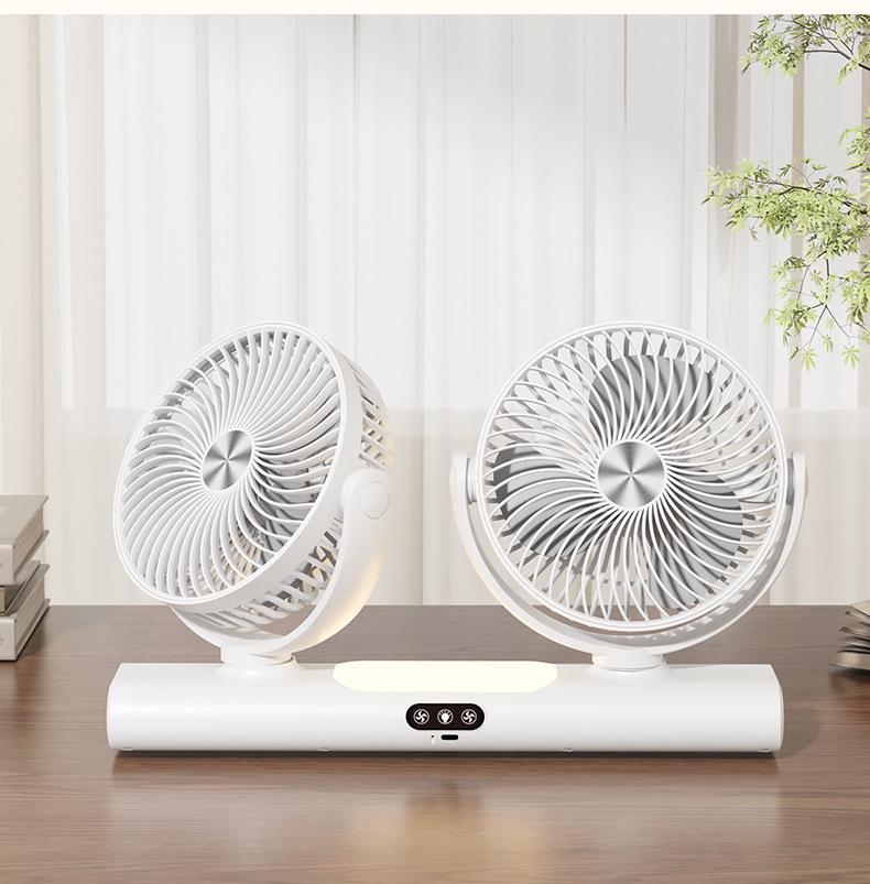 

Adjustable USB Multifunctional Desktop & Wall-Mounted Mini Fan for Home, Dormitory, and Outdoor Use 38*7.5*22.5cm