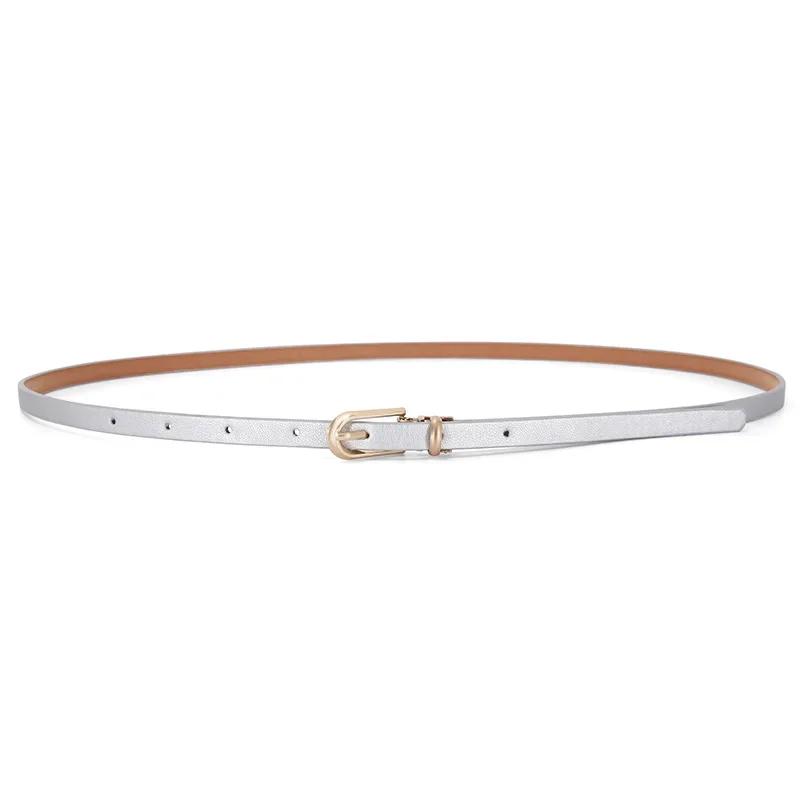 New Arrival Decorative Belt for Dresses and Sweaters Skinny PU Leather Belts for Women with Various Colors