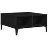 Coffee Table Black Oak Look 60 X 60 X 30 Cm