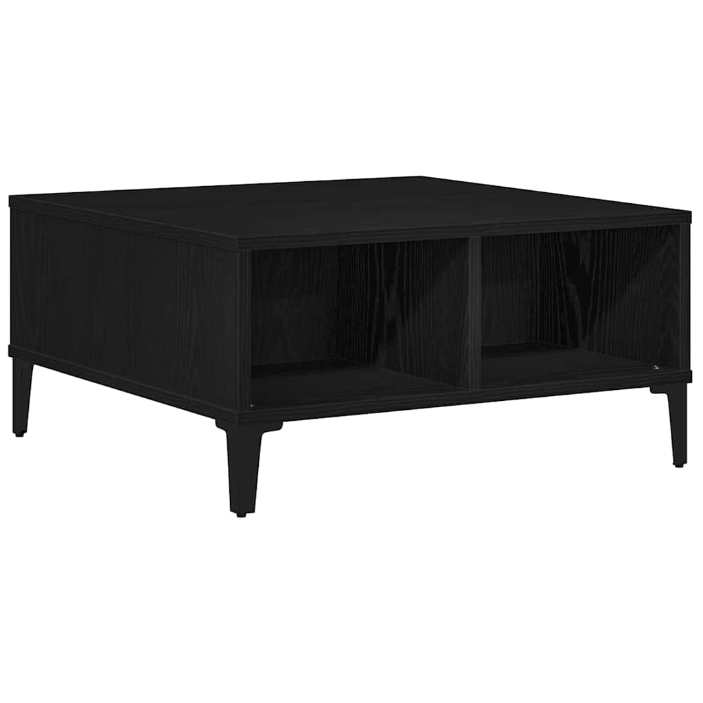Coffee Table Black Oak Look 60 X 60 X 30 Cm