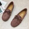 Fashion Spring Soft Soled Suede Lace Up Women's Casual Shoes Are Soft Lightweight Comfortable for Walking Simple Versatile Women's Shoes