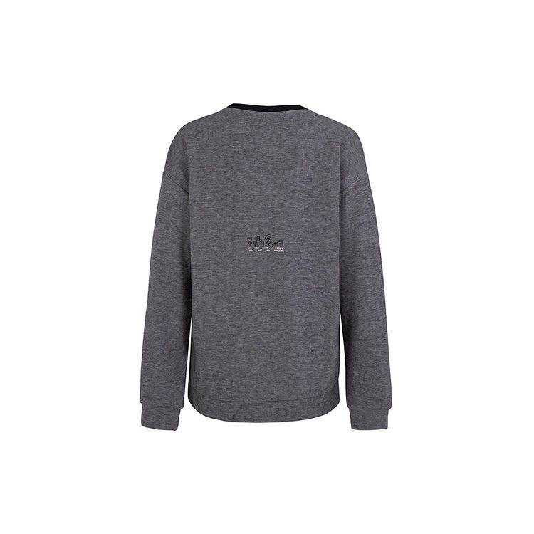 Nike Dri-Fit Letter Logo Printed Sports Casual Crewneck Sweatshirt Kids sweatshirt Gray DQ8813-032