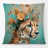 Fashion Chic Floral Animals Posters Cushion Cover Tiger Leopard Highland Cow Cockatoo Cat Dog Print Pillow Case
