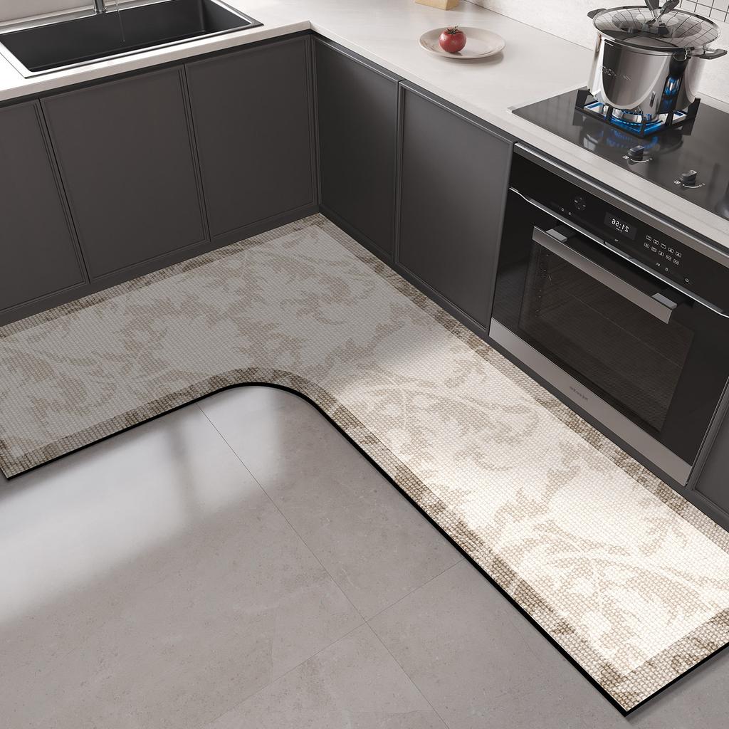 Mata kuchenna podłogowa Ziemia okrzemkowa Maty PCV w kształcie L Chłonna Zmywalna Antypoślizgowy Dywan Chłonna olej Dywaniki pod stopy Alfombra Cocina