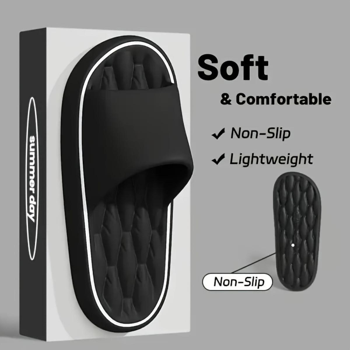 

Anti Slip EVA Slippers - Cushioned Indoor Home Shoes with Massage Soles, Available In 5 Colors, Suitable for Bathrooms, Lounges, and Casual Wear 36-37 білий