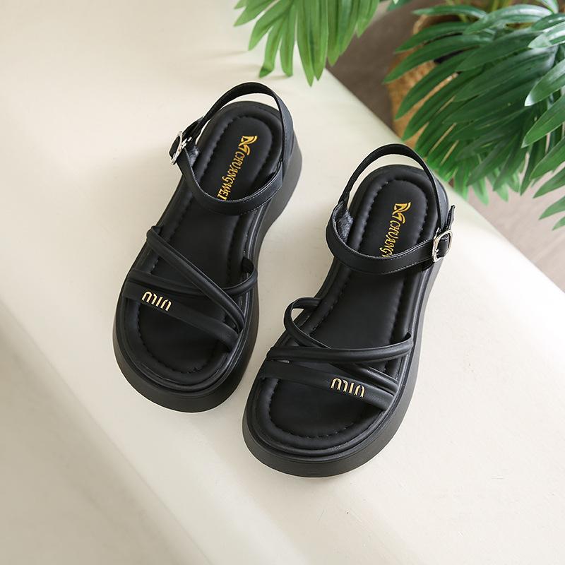 Fashion Womens Sandals 2025 Summer New Platform High-Heeled Slippers Heightened Breathable Platform Casual Shoes Sandalias para mujeres