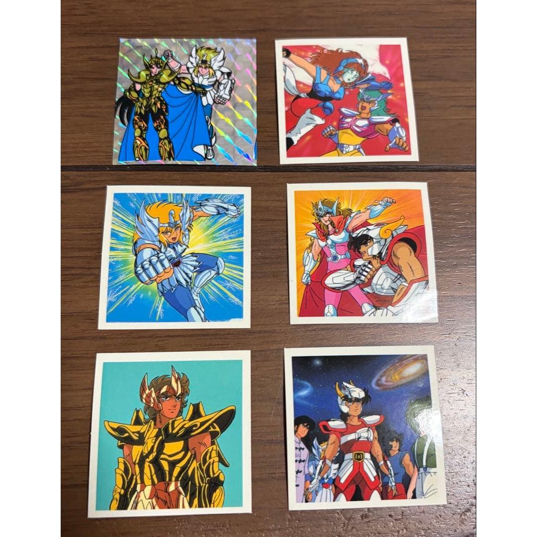 Used Saint Seiya Amada Seal Kira and others 6 pieces set 1980s