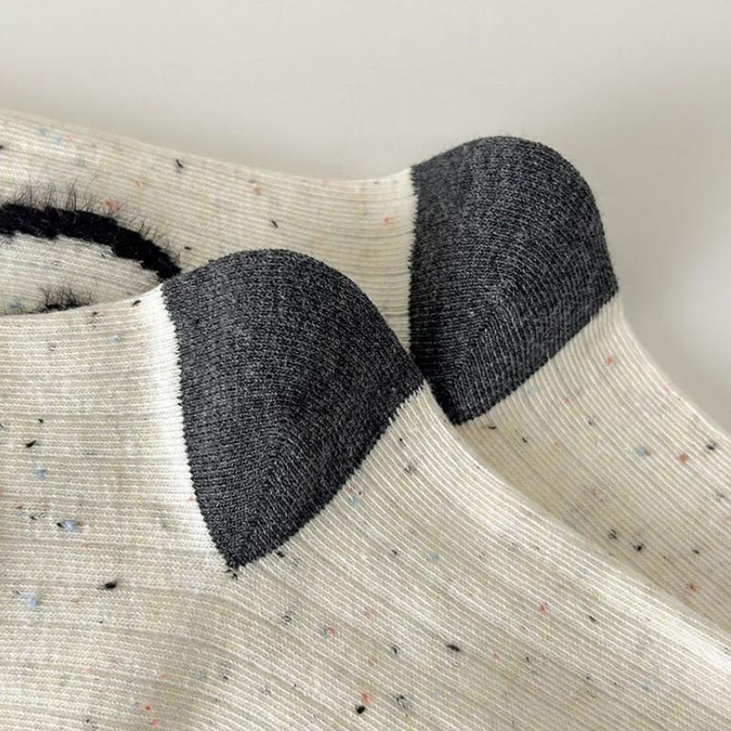 New Ideas for Autumn and Winter of 24 Yarn Socks for Children Cartoon Gray Style Plush Cute Long Tube Cotton Socks