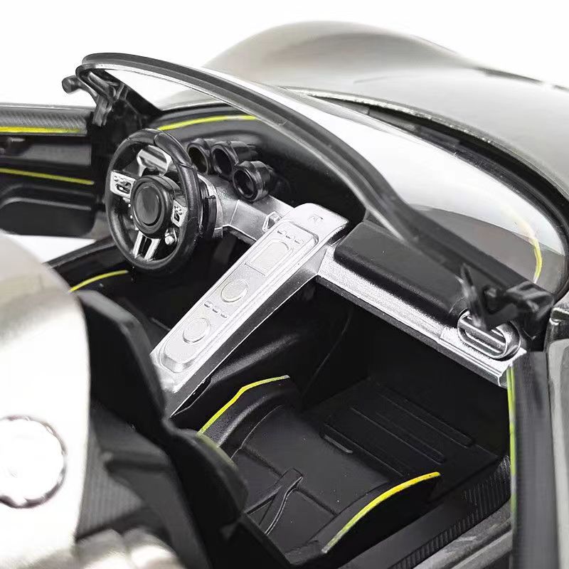 1:18 Porsche 918 Spyder Sportwagenmodell aus Legierung, Druckguss-Rennwagen-Simulationsmodell, Fahrzeuge, Sammlerstücke, Kinderspielzeug, Geschenke