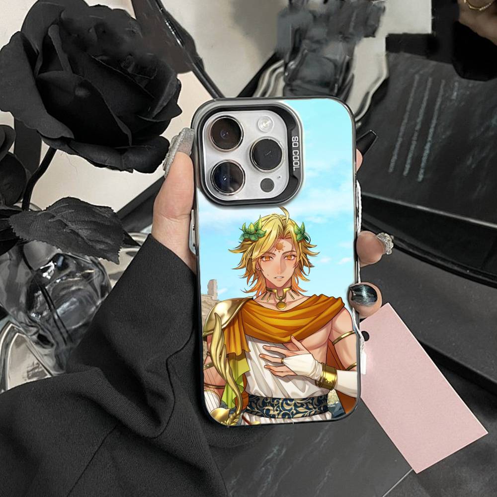 Record of Ragnarok Anime Handyhülle Für iPhone17, 16,15,14,13,12 Pro Max Schwarzes Candy Mat Stoßfestes Cover
