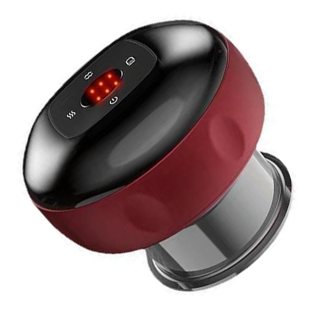 Smart Vacuum Cupping Cup Six Levels USB Charging Red Temperature Control Vacuum Suction Cup
