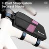 WEST BIKING Bike Top Tube Bag 0.9L Portable Wear Resistant Bicycle Frame Bag 3-Point Strap Stable Cycling Bag Bike Accessories