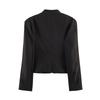2026 summer new European and American cross-border women's clothing metal hook and strap shoulder pads slim suit jacket w107 8907