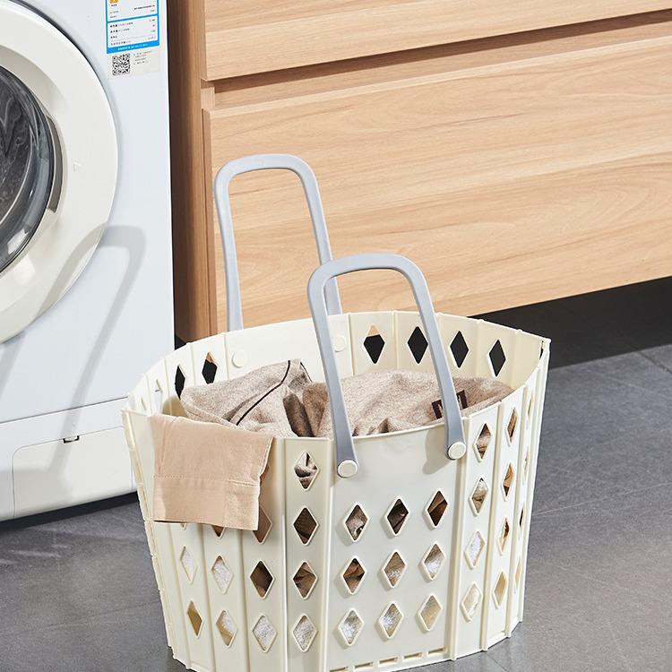 Wall-Mounted Foldable Laundry Basket for Dirty Clothes – Large Bathroom Hamper