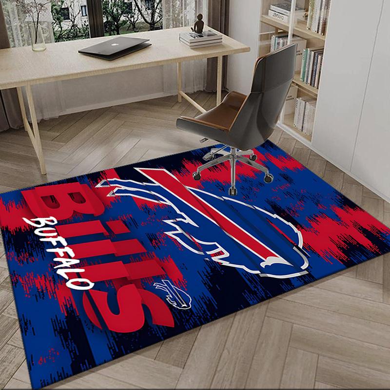 Buffalo Basketball Logo Carpet, Kitchen Rugs, Yoga Mat, Non-Slip Mats, Rug for Bathroom, Living Room Bedroom, Camping Rugs Christmas Gift