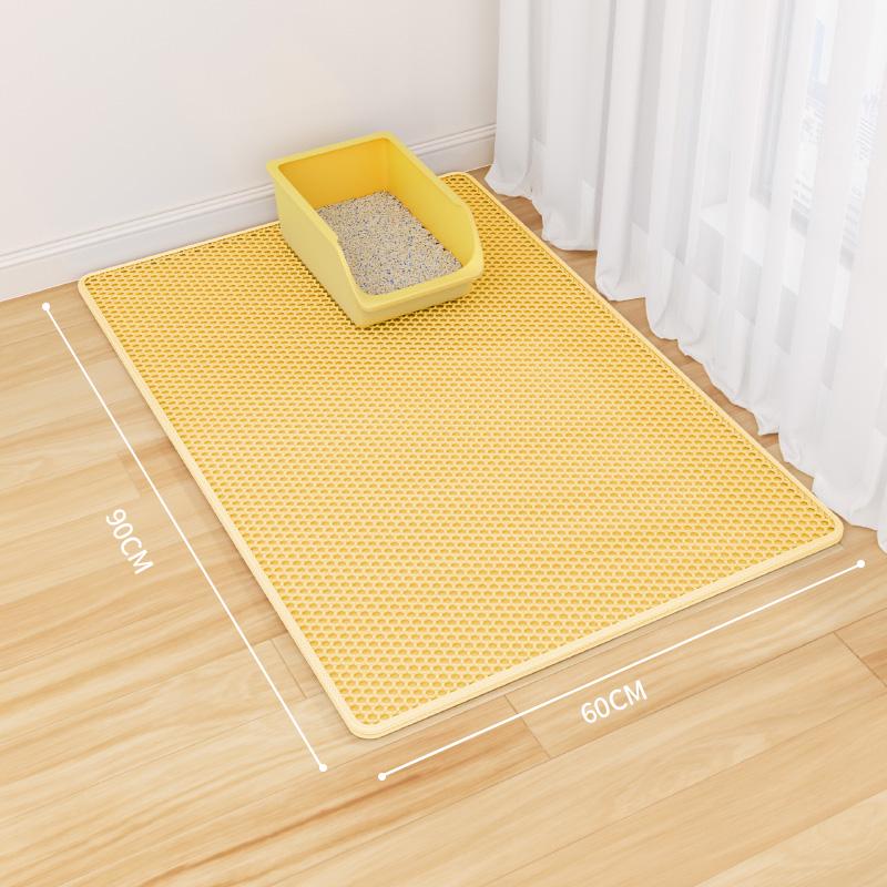 Cat Litter Mat: Anti-Tracking, Anti-Splash, Double Layer, Leak-Control Mat for Cats