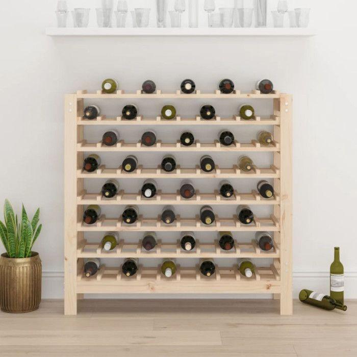 VidaXL Casier à vin 109,5x30x107,5 cm Bois de pin massif 822536