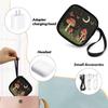 Mushrooms and Moon Carrying Earphone Case Pouch Storage Bag Holder-Earbud Case Headphones Storage Bag Pouch for Headphone, Bluetooth
