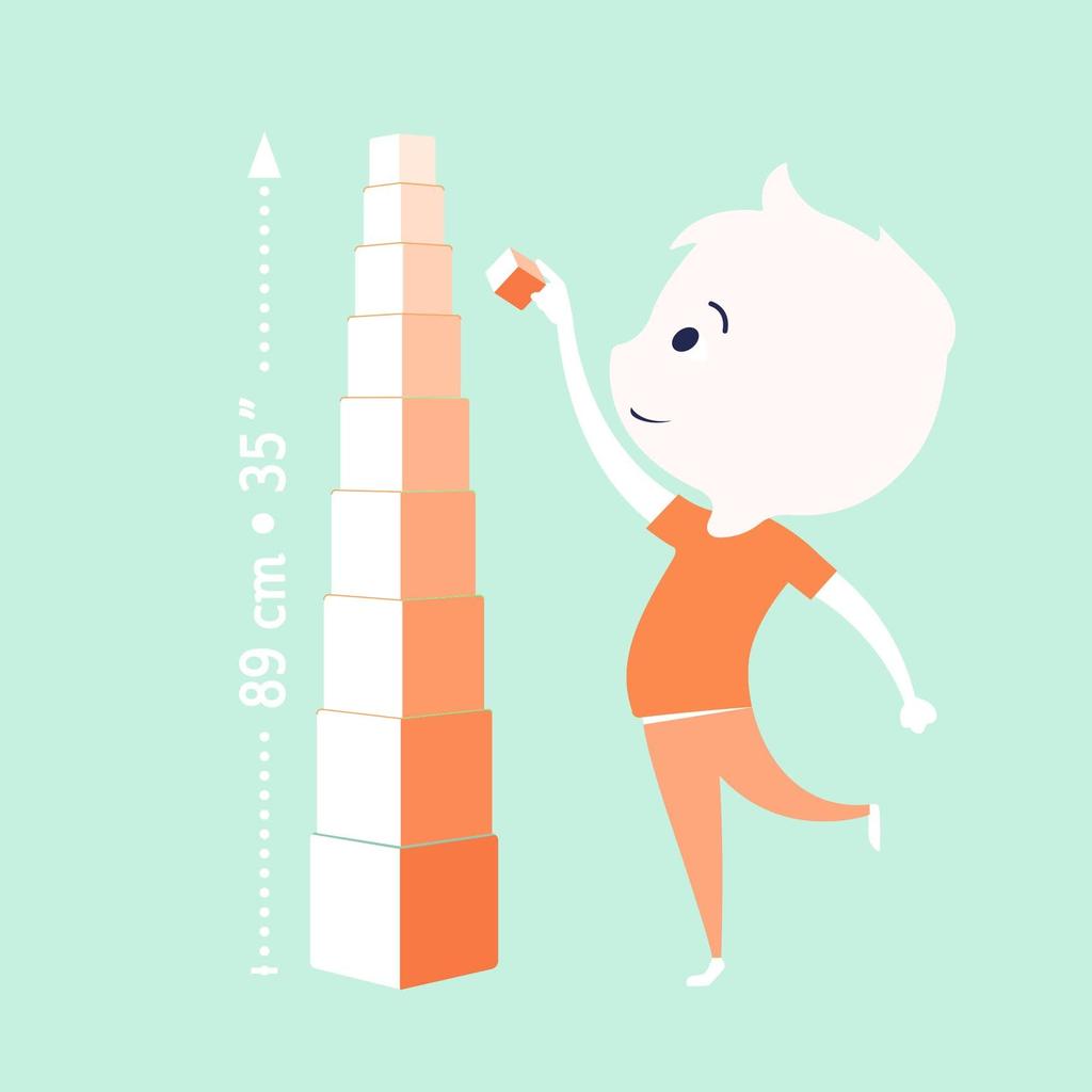 DJECO 10 Wild Animal Blocks Stacking Educational Toy for Ages 18 5 Years Boys and Baby Sports Autumn Nights Cubes, 0, 1, Months, 2, 3, 4, Old, Girls,