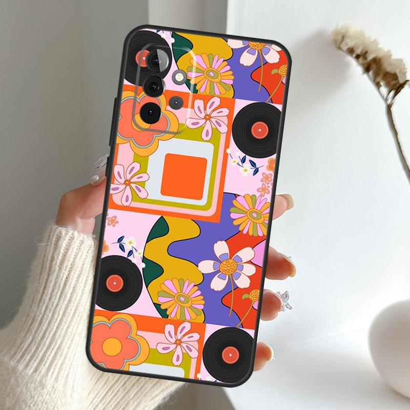 retro Groovy hippie boho rainbow Case For Samsung Galaxy A34 A54 A14 A15 A35 A55 A16 A26 A36 A56 A52 A12 A32 A13 A33 A53 A17