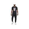 Nike Dri-FIT JDI Letter Print Pattern Ribbed Crew Neck Sports Short Sleeve T-Shirt Men T-Shirts Black FN0813-010