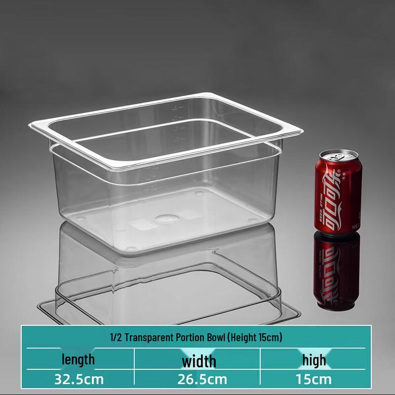 Homeglen Acrylic Food Display & Serving Pans with Lids