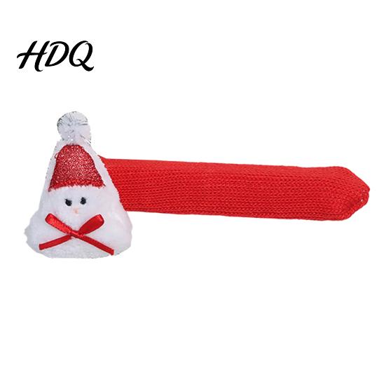 Christmas Gift for New Home Knitted Doorknob Covers Santa Reindeer Decor Anti‑Slip Protector Sleeves