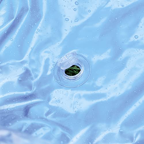 JILONG Aquarium Pool, 152 x 152 x 50cm (inflated size), with large air valve and drain plug, JL-688420 BL, Medium Size