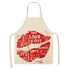 Nail Polish Lipstick Kitchen Cotton Linen Apron Bib Home Cleaning  Ladies  Cooking Picnic