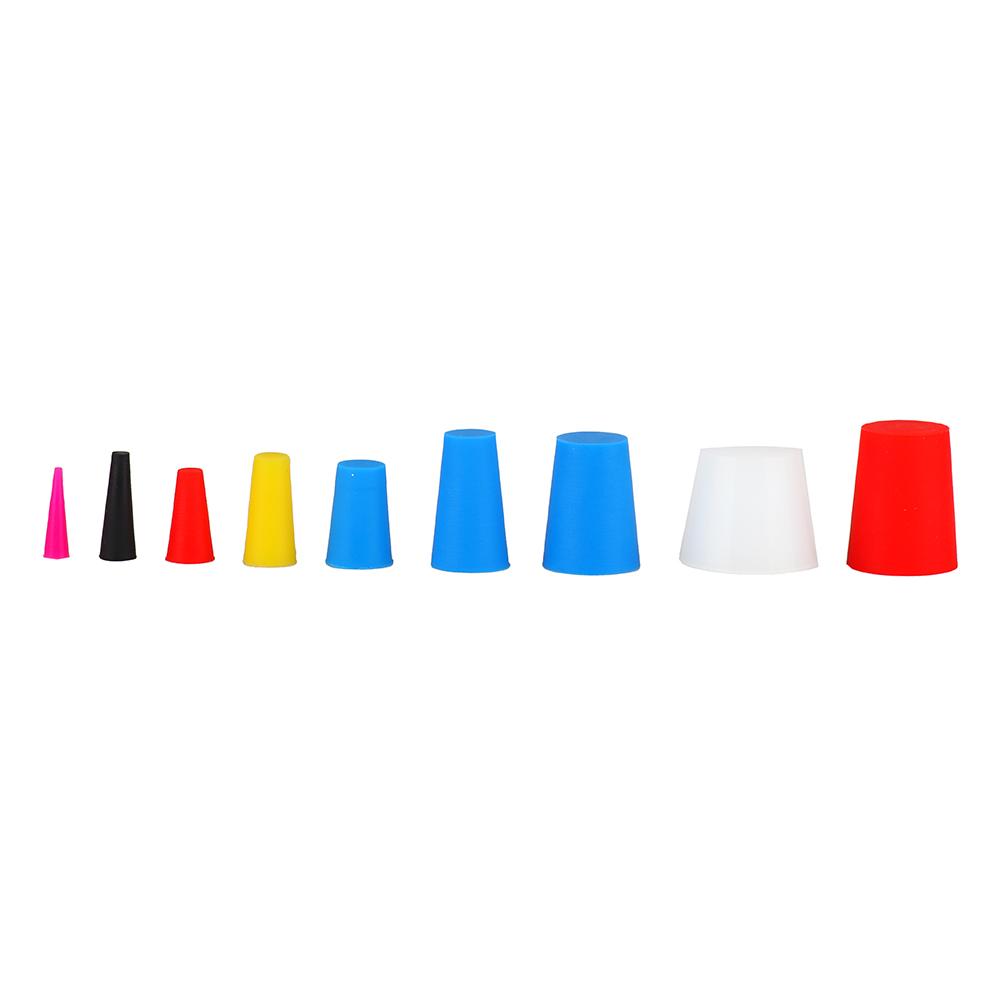 250pcs Various Sizes Fixed Silicone Rubber Stopper Plug Natural Rubber End Cap for Sealing Parts Multiple Sizes Rubber Products