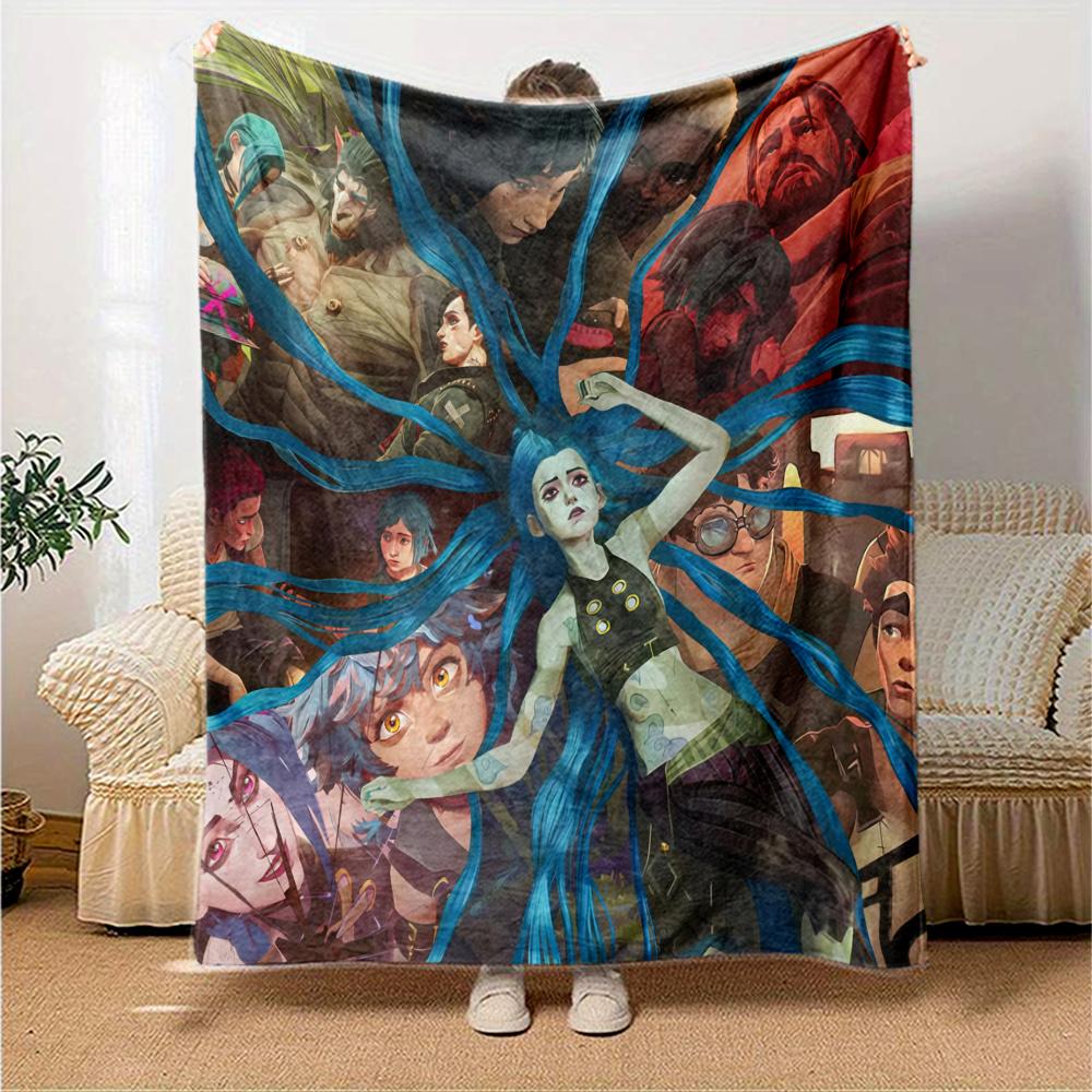 Arcane Flannel Blanket, High quality Comfortable for All Seasons, Home Decor, Warmth and Comfort